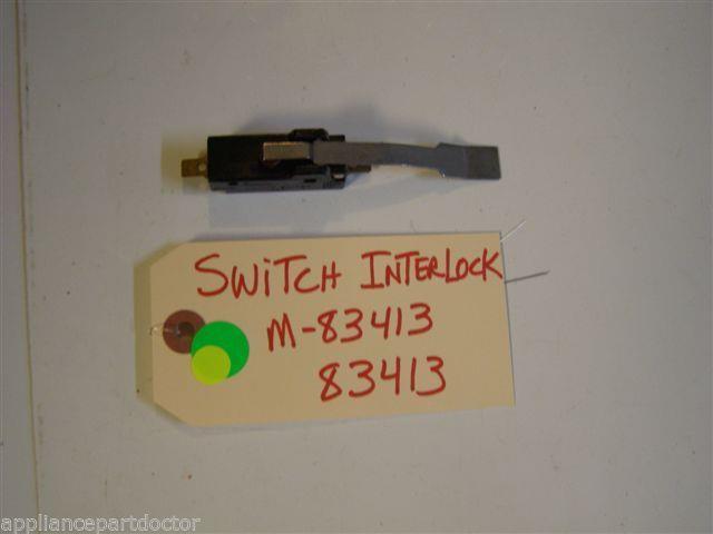 KITCHEN AID DISHWASHER M-83413 83413 Switch Interlock USED PART KITCHEN AID DISHWASHER M-83413 83413 Switch Interlock USED PART